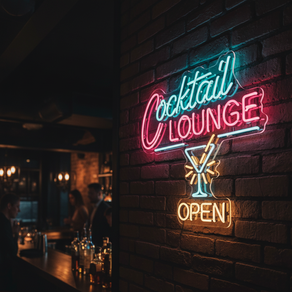 Cocktail Lounge Neon Sign